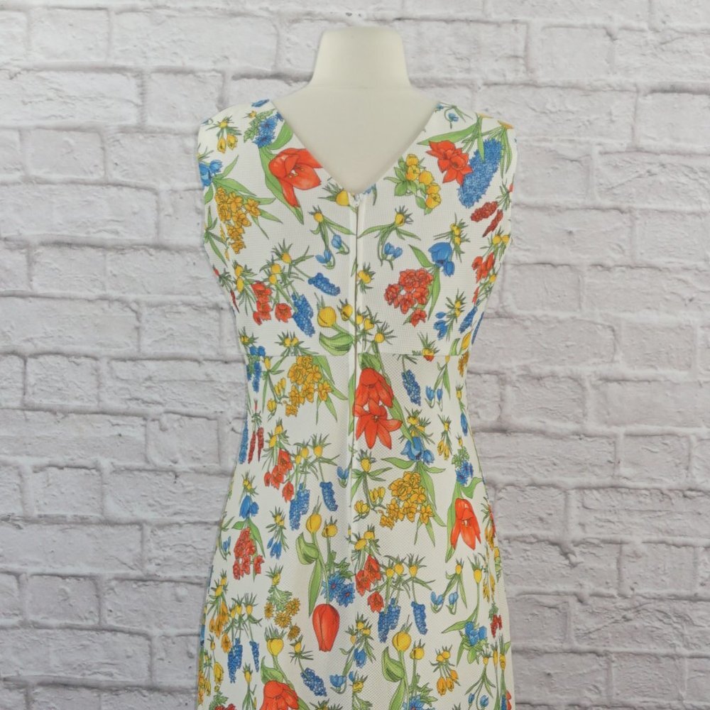 Vintage 70s Bleeker Street Floral Maxi Dress - Picture 3 of 10